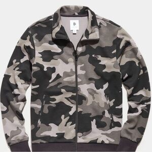 Flint Park Black Camouflage Zipper Front Deluxe Court Jacket Size L NWT